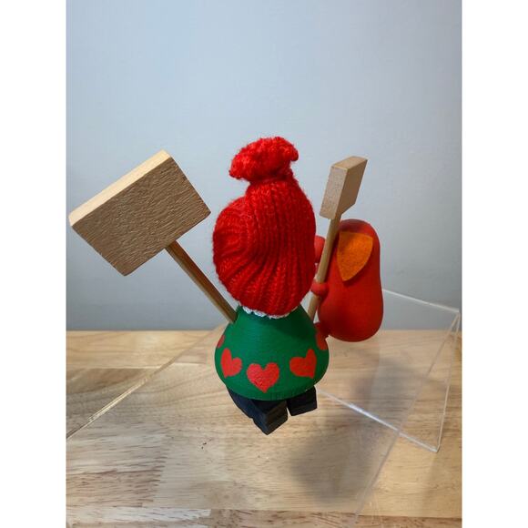 Pair of Ljungstroms Of Sweden Tomte Wooden Figures Christmas Holiday God Jul JL - Picture 5 of 12